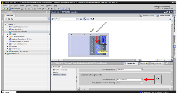 Figura 1 - Habilitação das Configurações Referentes à IEC 61850 no DIGSI 5.png